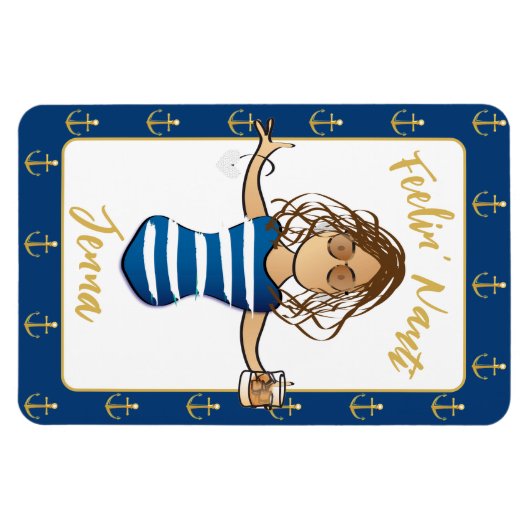 Voor haar meisjes reis grappige reis cruise deur magneet (Horizontaal)