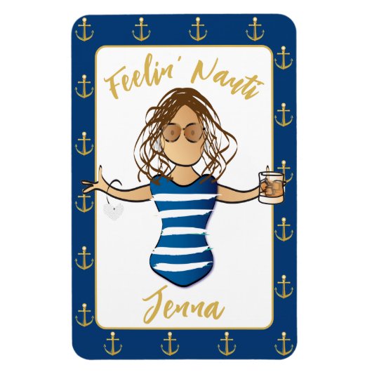 Voor haar meisjes reis grappige reis cruise deur magneet (Verticaal)