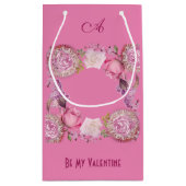 Voor haar mijn Valentijn Romantic roze Lila Klein Cadeauzakje (Achterkant)