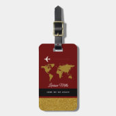 Voor haar moderne chique reizen elegant bagagelabel (Voorkant verticaal)