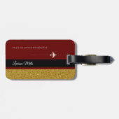 Voor haar moderne chique reizen elegant bagagelabel (Achterkant horizontaal)