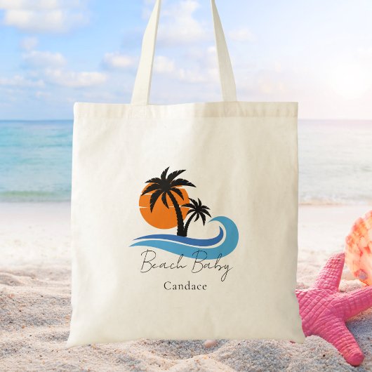 Voor haar moderne zomer tropisch tote bag
