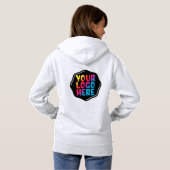 Voor haar moeder nieuwe moeder voeg je Logo hier G Hoodie (Achterkant volledig)