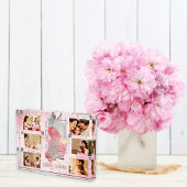 Voor haar roze kerst foto geheugen aandenken