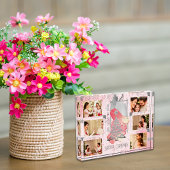 Voor haar roze kerst foto geheugen aandenken