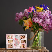 Voor haar roze kerst foto geheugen aandenken