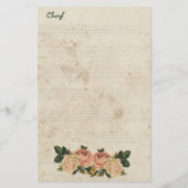 Voor haar rustieke bloemen briefpapier (Voorkant)