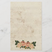 Voor haar rustieke bloemen briefpapier (Achterkant)