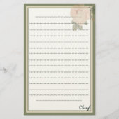 Voor haar rustieke bloemen briefpapier (Voorkant)