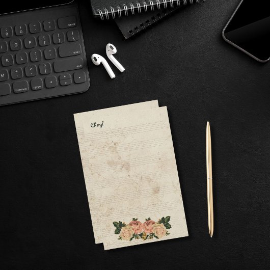 Voor haar rustieke bloemen briefpapier