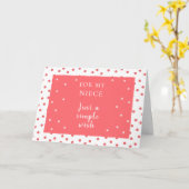 Voor haar schattige zalm roze stip verjaardag groe kaart (Gele Bloem)