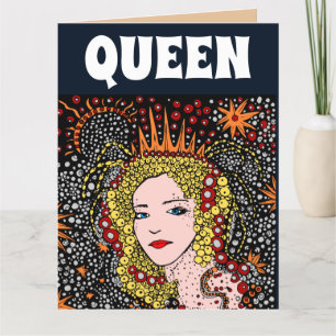 VOOR HAAR TWEEDE DAG KONINGIN  LADY ART KAARTEN