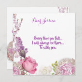 Voor haar Valentijnse liefhebber Rozen Feestdagenkaart (Voorkant / Achterkant)