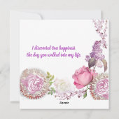 Voor haar Valentijnse liefhebber Rozen Feestdagenkaart (Achterkant)