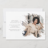 Voor haar viering van het leven Moderne Eenvoudige Kaart (Achterkant)