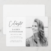 Voor haar virtuele viering van Life Modern Foto Kaart (Voorkant / Achterkant)