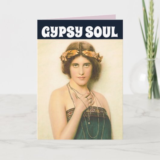 VOOR HAAR VRIEND BOHEMIAN GIRL KAARTEN (Voorkant)