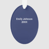 VOOR Hair Stylist Kerstboom  Naam Ornament (achterkant)