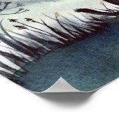 Voor Halloween Black Cat en The Witch Sterrennacht Poster (Hoek)