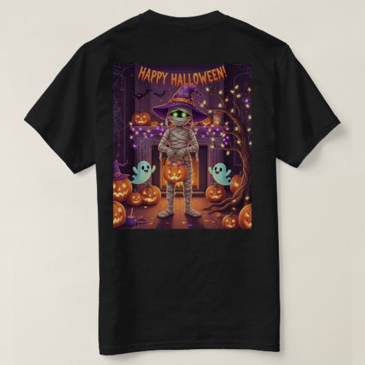 Voor Halloween T-shirt (Design achterkant)