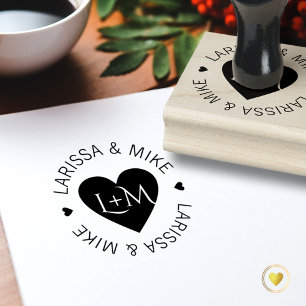 Voor Handgemaakte Huwelijksgunsten, een mooie Rubberstempel