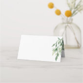 Voor handgeschreven blanco eucalyptusbruiloft plaatskaartje (Achterkant)