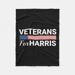 Voor Harris 2024 - Militair Vets Kamala Harris 1  Fleece Deken