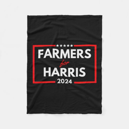 Voor Harris 2024 Presidentsverkiezingen stemming K Fleece Deken (Voorkant)