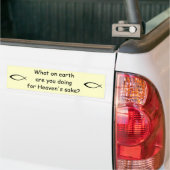 Voor Heaven's Sake Bumpersticker (Op Truck)