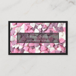 Voor heerlijk snoepgoed voor bakkerij- en banketba visitekaartje