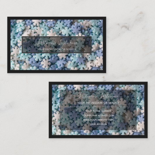 Voor heerlijk snoepgoed voor bakkerij- en banketba visitekaartje (Voorkant / Achterkant)