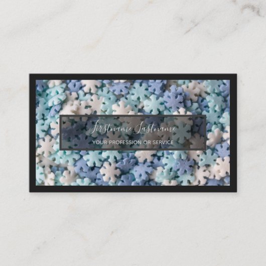 Voor heerlijk snoepgoed voor bakkerij- en banketba visitekaartje (Voorkant)