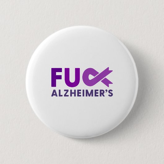 Voor Heimers Dementia Awareness Support Squad RIBB Ronde Button 5,7 Cm (Voorkant)