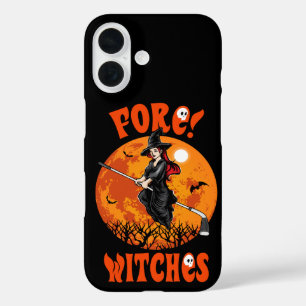 Voor! Heksen Golfstok Heks Rijdt Halloween iPhone 16 Hoesje