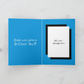 Voor hem blauw en zwart 30e verjaardag kaart (Binnen)