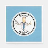 Voor hem Blue Doctor Medical Afstuderen Servet (Voorkant)