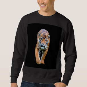 Voor hem die Tiger Sjabloon Modern Mannen Basic lo Trui