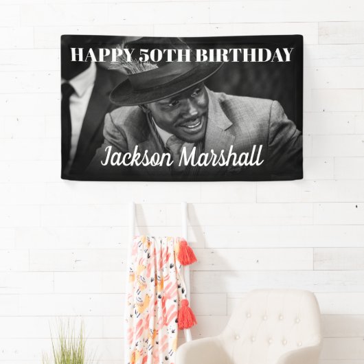 Voor hem | Foto van Birthday Spandoek (Insitu)