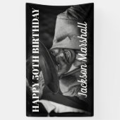 Voor Hem | Foto Verjaardag Spandoek (Verticaal)