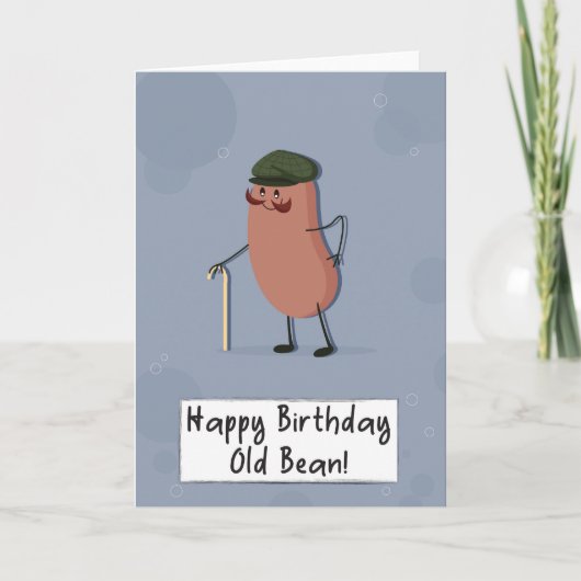 Voor hem Funny Bean Pun Birthday Kaart (Voorkant)