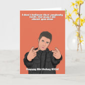 Voor hem Funny Liam Birthday Kaart (Gele Bloem)