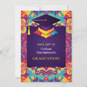 Voor hem, grappige levendige Afstuderen partij Kaart (Voorkant)