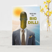 Voor hem grappige promotie soort van een Big Dill Kaart (Gele Bloem)