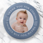 Voor hem Heilige Baptisme dank je voor het komen t Ronde Button 5,7 Cm<br><div class="desc">Dit eenvoudige en moderne ontwerp is samengesteld uit serif typografie en voegt een douanefoto toe.</div>