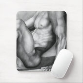 Voor hem met de hand getekende fijngemaakte kool v muismat (Met muis)