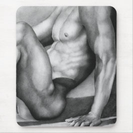 Voor hem met de hand getekende fijngemaakte kool v muismat