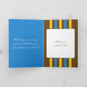 Voor hem naam toevoegen blauw special 21e verjaard kaart (Binnen)