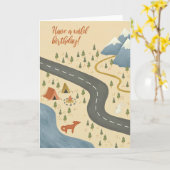 Voor hem of haar avonturiers Birthday Kaart (Gele Bloem)