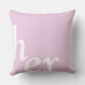 Voor hem of voor haar omkeerbaar kussen (Achterkant)
