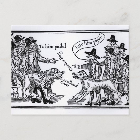 Voor hem Pudel, haal hem Peper" Briefkaart (Voorkant)